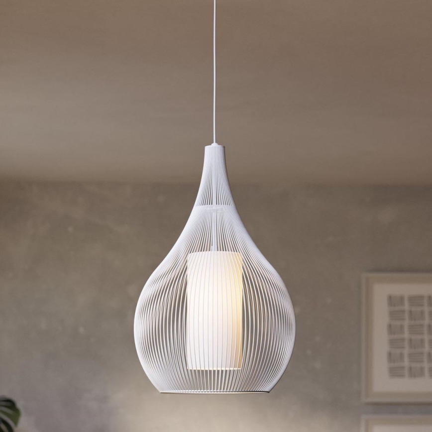 Eglo - Lestenec na vrvici 1xE27/40W/230V bela