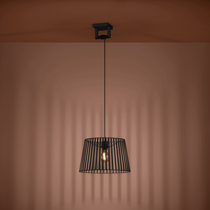 Eglo - Lestenec na vrvici 1xE27/40W/230V črna