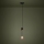 Eglo - Lestenec na vrvici 1xE27/40W/230V črna/zlata