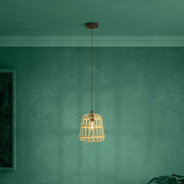 Eglo - Lestenec na vrvici 1xE27/40W/230V pr. 24 cm bambus