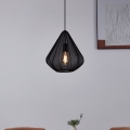 Eglo - Lestenec na vrvici 1xE27/40W/230V pr. 33,5 cm črna