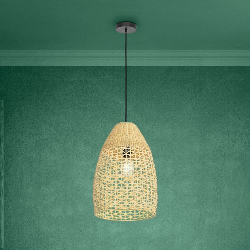 Eglo - Lestenec na vrvici 1xE27/40W/230V pr. 35 cm bambus