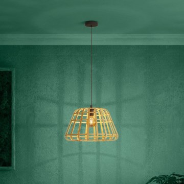 Eglo - Lestenec na vrvici 1xE27/40W/230V pr. 50 cm bambus