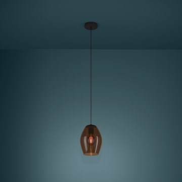 Eglo - Lestenec na vrvici 1xE27/40W/230V rjava