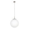 EGLO - Lestenec na vrvici 1xE27/60W/230V pr. 30 cm bela