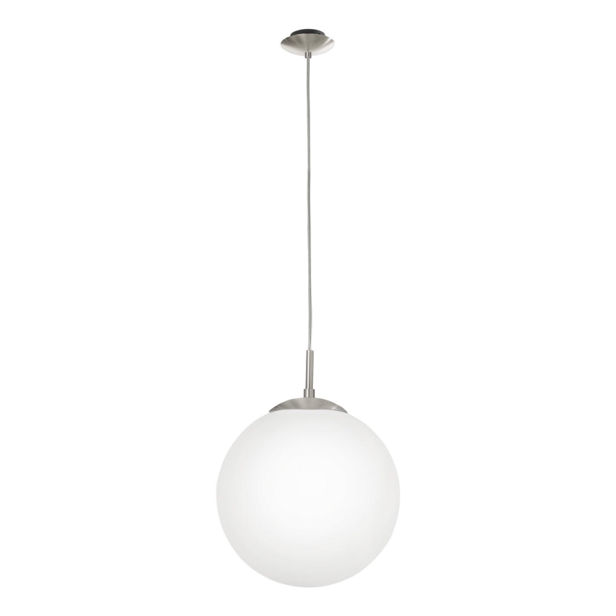 EGLO - Lestenec na vrvici 1xE27/60W/230V pr. 30 cm bela