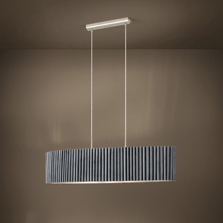 Eglo - Lestenec na vrvici 2xE27/40W/230V siv