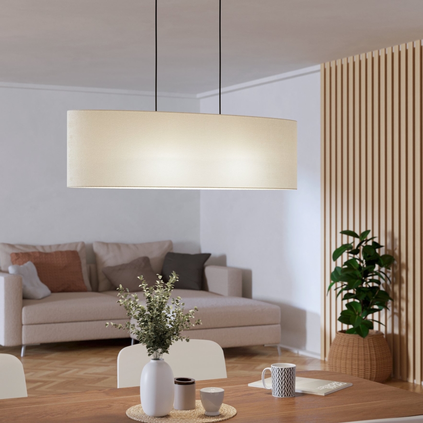 Eglo - Lestenec na vrvici 2xE27/60W/230V bela