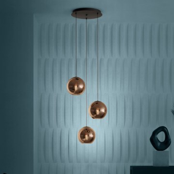 Eglo - Lestenec na vrvici 3xE27/40W/230V baker