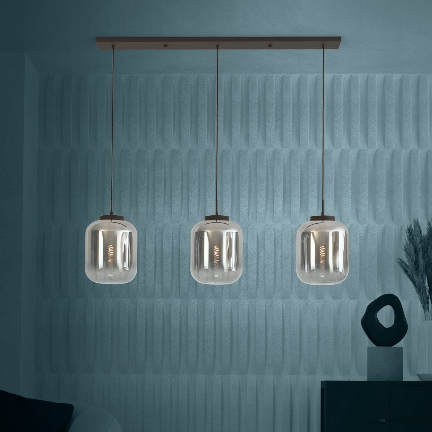 Eglo - Lestenec na vrvici 3xE27/40W/230V dimna
