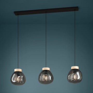 Eglo - Lestenec na vrvici 3xE27/40W/230V dimna