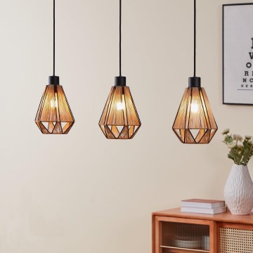 Eglo - Lestenec na vrvici 3xE27/40W/230V