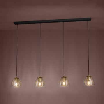 Eglo - Lestenec na vrvici 4xE27/40W/230V zlata