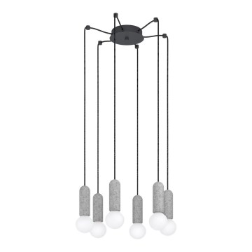 Eglo - Lestenec na vrvici 6xE27/40W/230V spider