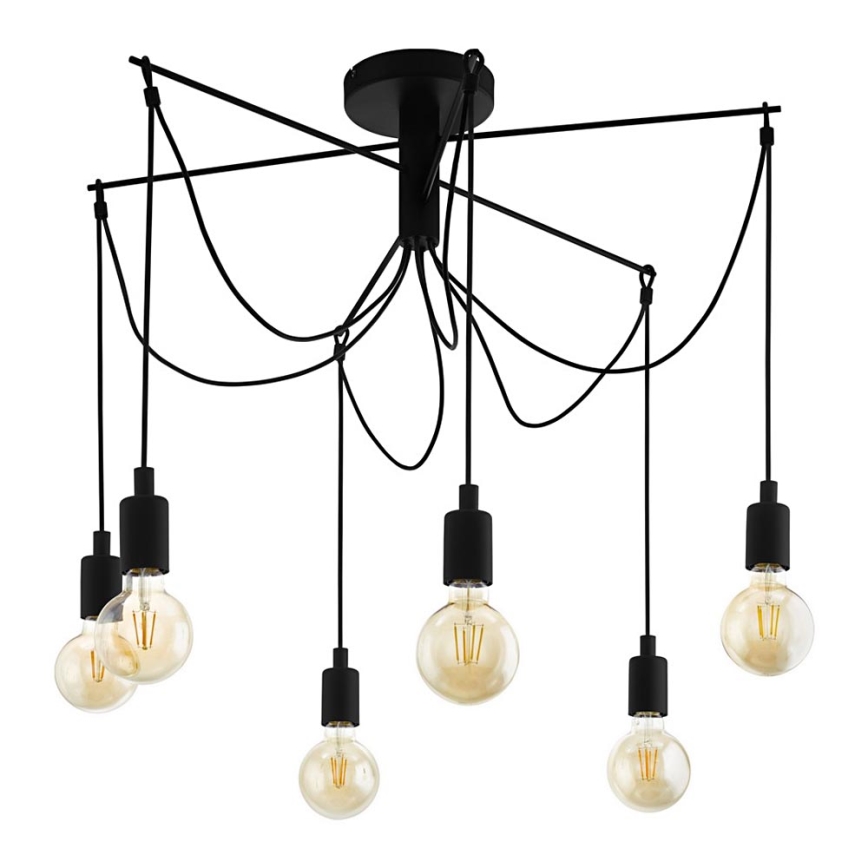 Eglo - Lestenec na vrvici 6xE27/60W/230V spider