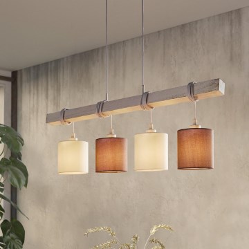 Eglo - Lestenec na vrvici TOWNSHEND 4xE27/60W/230V