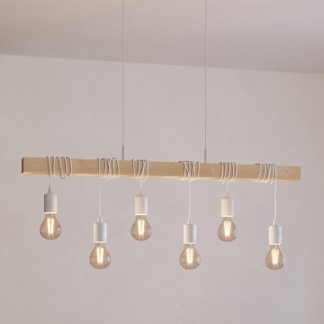 Eglo - Lestenec na vrvici TOWNSHEND 6xE27/60W/230V
