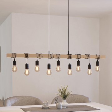 Eglo - Lestenec na vrvici TOWNSHEND 9xE27/60W/230V - FSC certifikat
