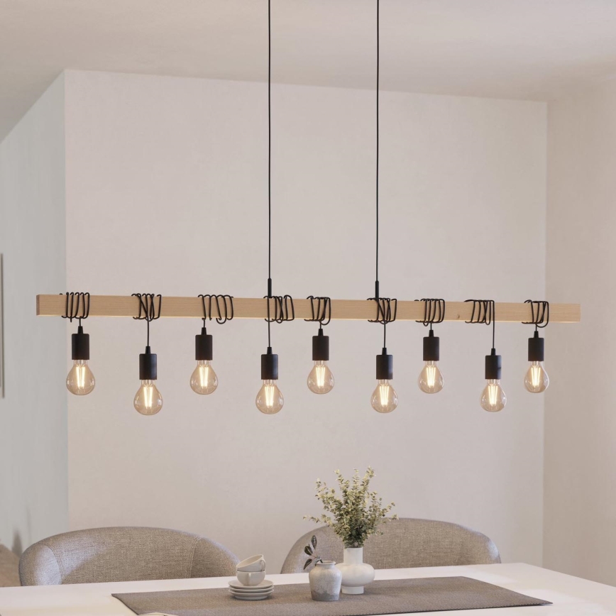 Eglo - Lestenec na vrvici TOWNSHEND 9xE27/60W/230V - FSC certifikat