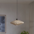 Eglo - Lestenec na žici 1xE27/40W/230V kremne barve