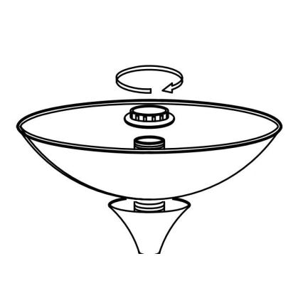 Eglo - Nadomestni senčnik za svetilka UP 2 27,5x8 cm bela
