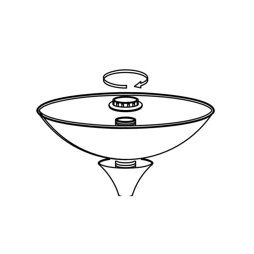 Eglo - Nadomestni senčnik za svetilka UP 2 27,5x8 cm bela