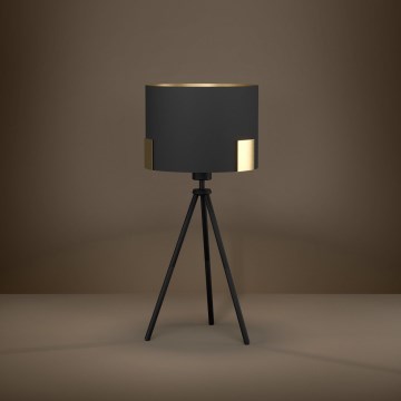 Eglo - Namizna svetilka 1xE27/40W/230V črna/zlata