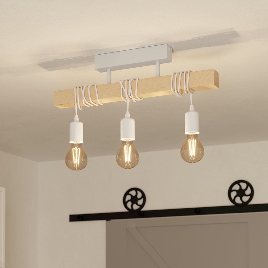 Eglo - Pritrjen stropni lestenec TOWNSHEND 3xE27/60W/230V