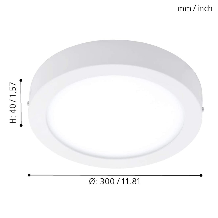 Eglo - RGBW Zatemnitvena stropna svetilka FUEVA-C LED/21W/230V