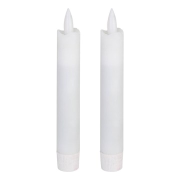 Eglo - SET 2x LED Sveča LED/1xAAA 15 cm bela