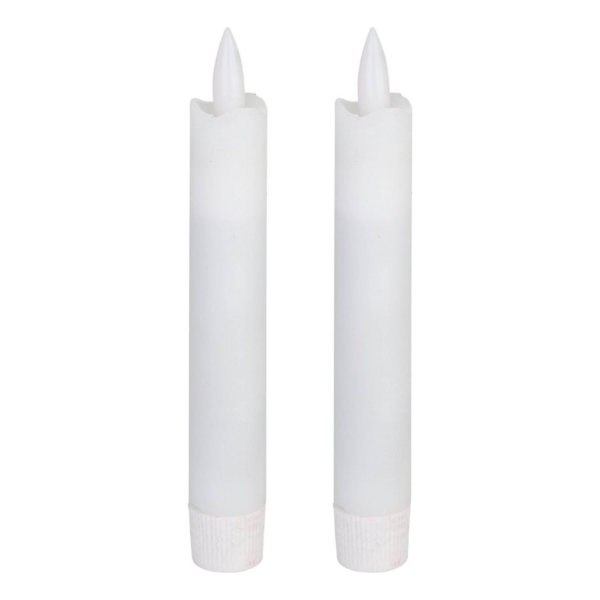 Eglo - SET 2x LED Sveča LED/1xAAA 15 cm bela