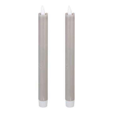 Eglo - SET 2x LED Sveča LED/1xAAA 24,5 cm siva