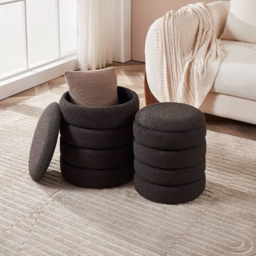 Eglo - SET 2x Tabure pr. 33,5/40 cm črna