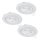 Eglo - SET 3x LED Vgradna svetilka 1xGU10/4W/230V bela