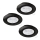 Eglo - SET 3x LED Vgradna svetilka 1xGU10/4W/230V črna