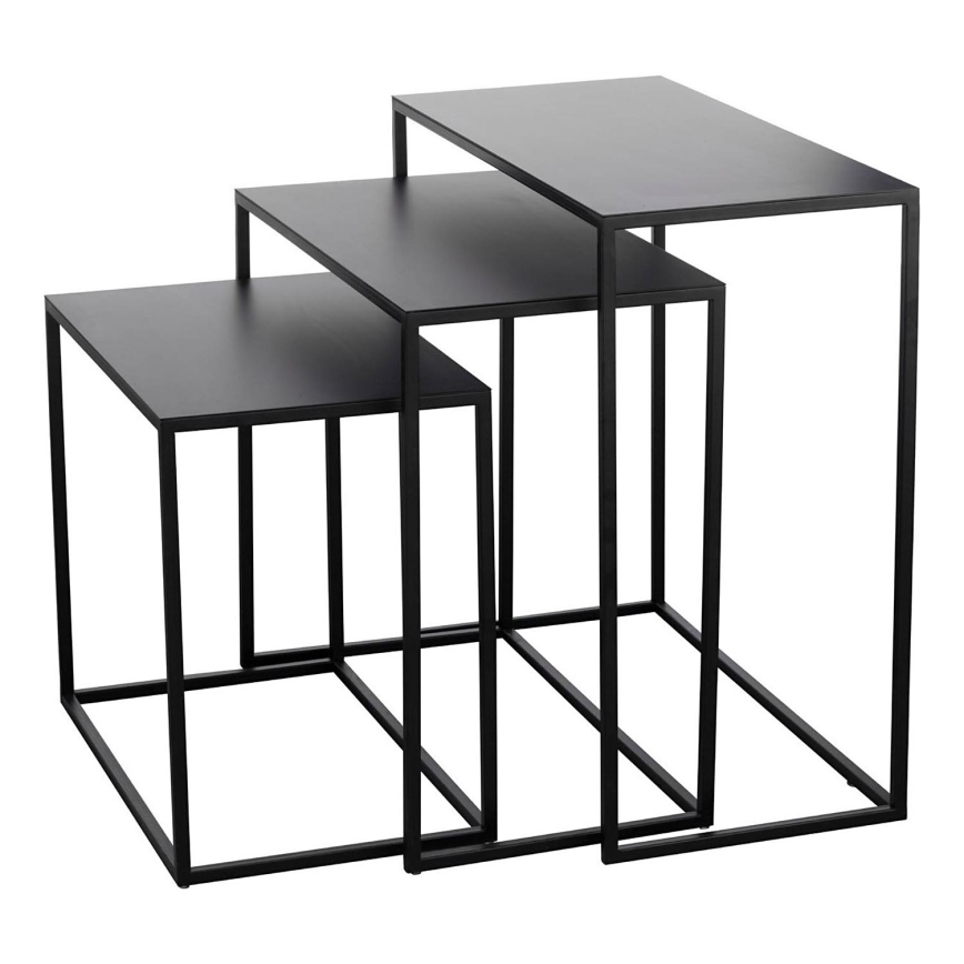 Eglo - SET 3x Stranska mizica črna