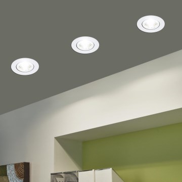 Eglo - SET 3xLED Zatemnitvena svetilka 3xLED/6W/230V bela