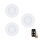 Eglo - SET 3xLED Zatemnitvena vgradna svetilka FUEVA-Z  LED/2,8W/230V IP44