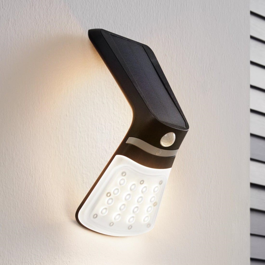 Eglo - Solarna svetilka s senzorjem LED/2W/3,7V 1200 mAh IP44