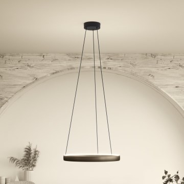 Eglo Stars of Light - LED zatemnljiv lestenec na kablu z gibalnim senzorjem 2xLED/25W/230V 2200-6500K premer 80 cm rjav