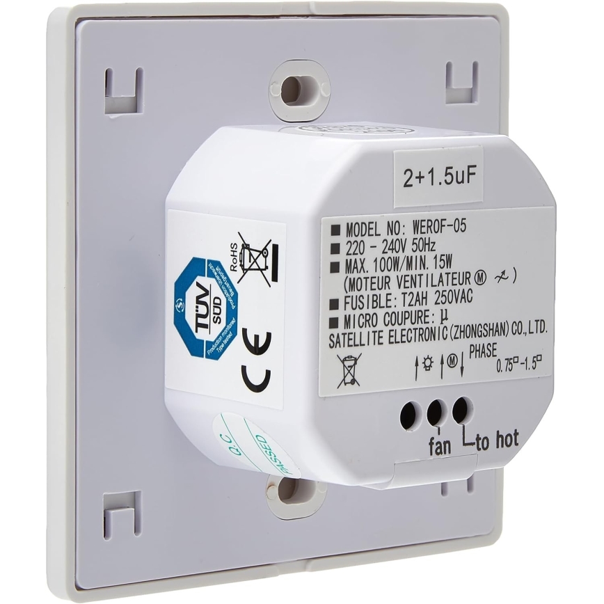Eglo - Stenski regulator ventilatorja 100W/230V