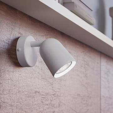 Eglo - Stensko točkovno svetilo 1xGU10/5W/230V belo