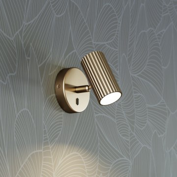 Eglo - Stensko točkovno svetilo 1xGU10/5W/230V zlato