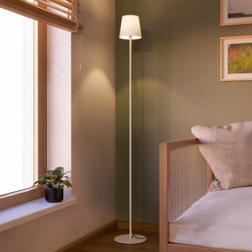 Eglo - Stoječa svetilka 1xE14/7,5W/230V kremna/bela