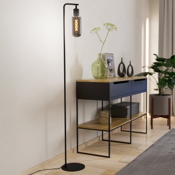 Eglo - Stojna svetilka 1xE27/4W/230V črna/dimna