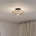 Eglo - Stropna svetilka 1xE27/40W/230V, premer 38 cm, kremna