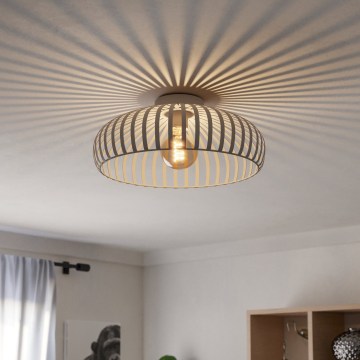 Eglo - Stropna svetilka 1xE27/40W/230V, premer 43 cm, bež