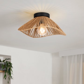 Eglo - Stropna svetilka 1xE27/60W/230V rjava