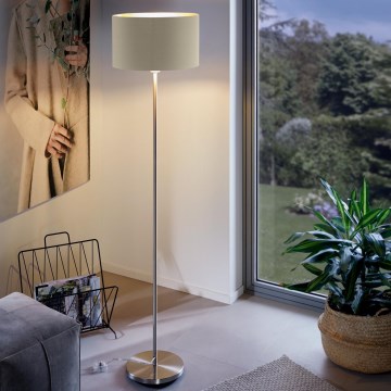 Eglo - Talna svetilka 1xE27/60W/230V taupe