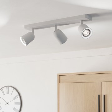 Eglo - Točkovna svetilka 3xGU10/10W/230V bela